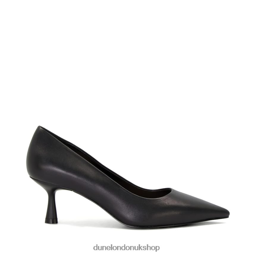 Flare-Heel Court Shoes Women N4BBPB180 Dune London Angelina Black