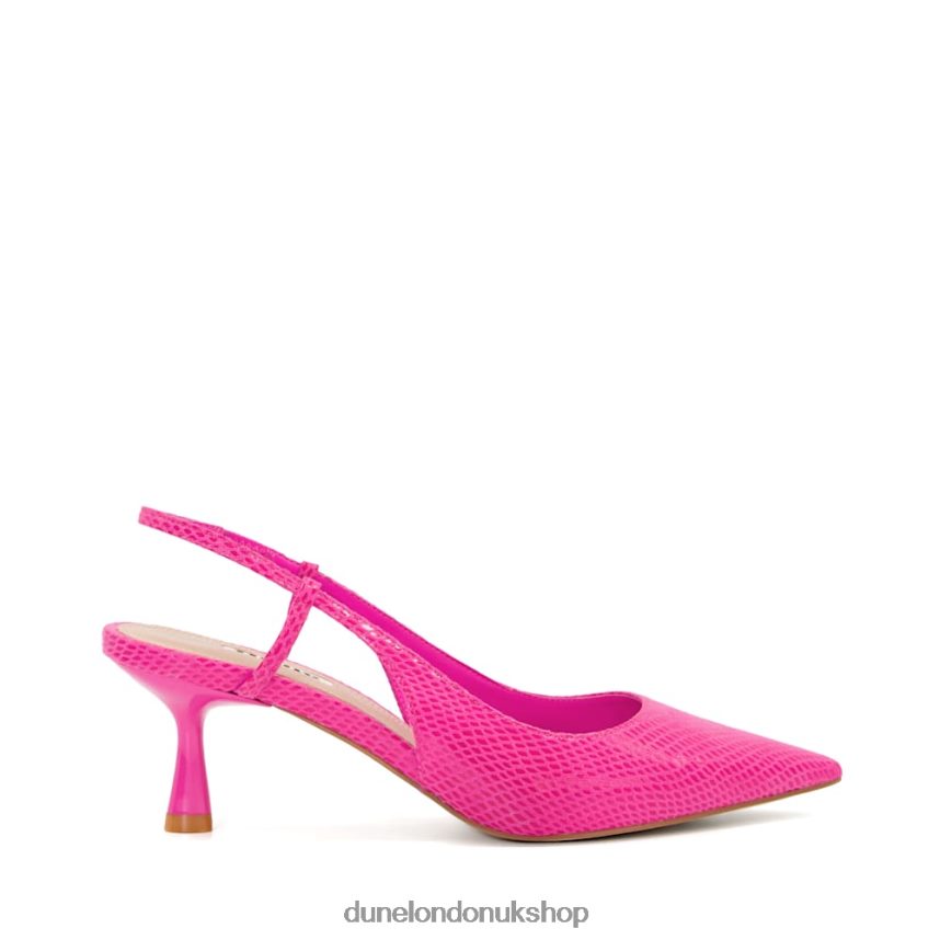 Flare-Heel Slingback Court Shoes Women N4BBPB487 Dune London Clip Pink