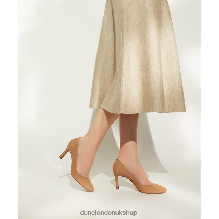 Heeled Court Shoes Women N4BBPB212 Dune London Adele Camel