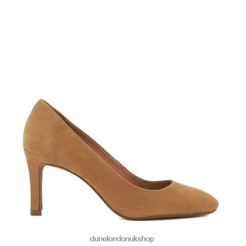 Heeled Court Shoes Women N4BBPB212 Dune London Adele Camel