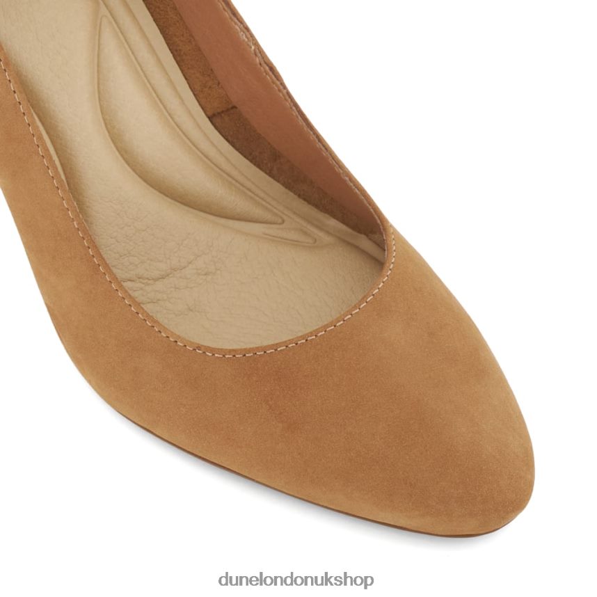 Heeled Court Shoes Women N4BBPB212 Dune London Adele Camel