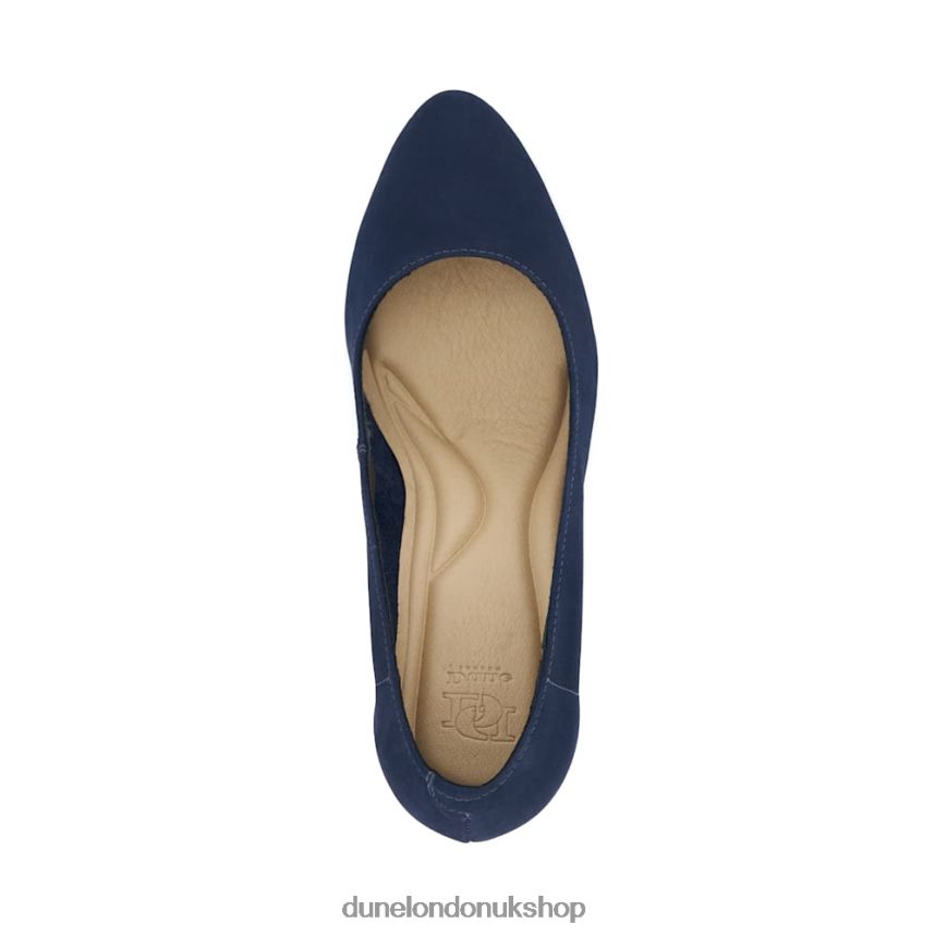 Heeled Court Shoes Women N4BBPB213 Dune London Adele Navy