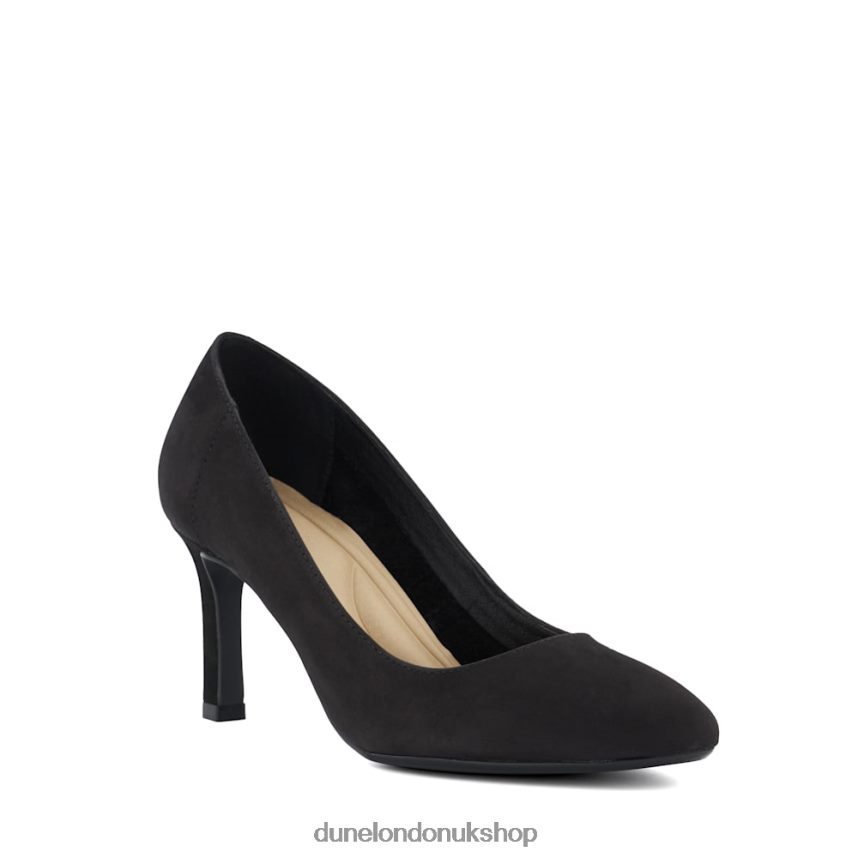 Heeled Court Shoes Women N4BBPB216 Dune London Adele Black - Click Image to Close