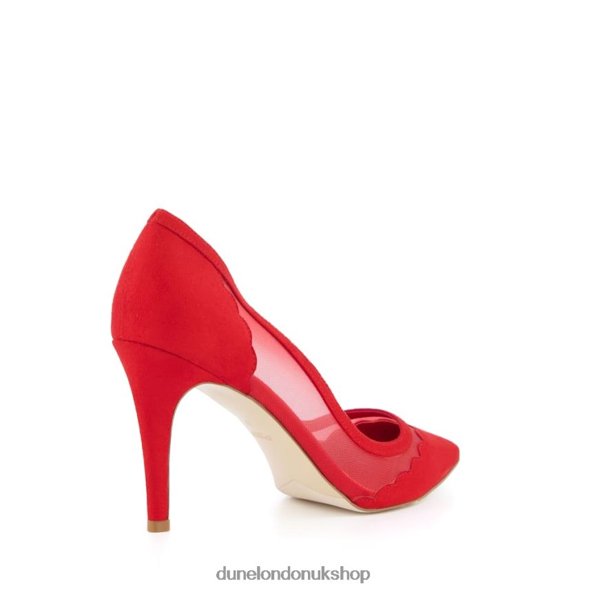 Mesh Detail Court Shoes Women N4BBPB610 Dune London Bayla Red