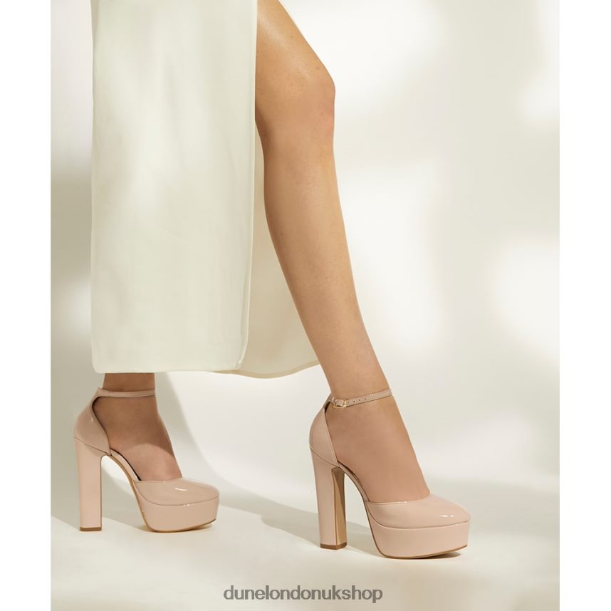 Patent-Leather Platform Mary Jane Shoes Women N4BBPB172 Dune London Contest Nude