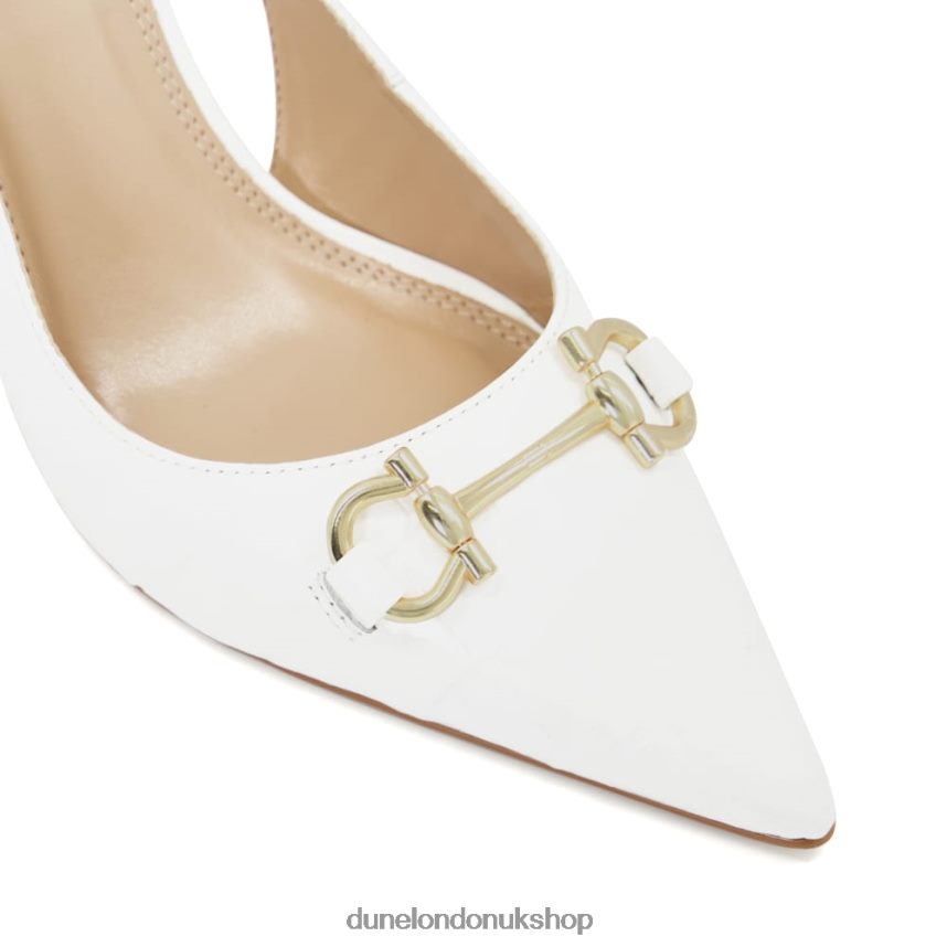 Snaffle-Trim Slingback Courts Women N4BBPB628 Dune London Click White