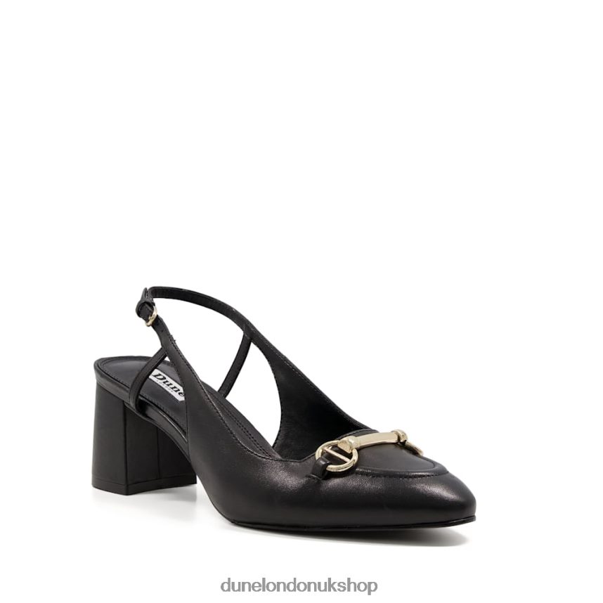 Wide Fit Sling-Back Court Shoes Women N4BBPB564 Dune London Cassie Black