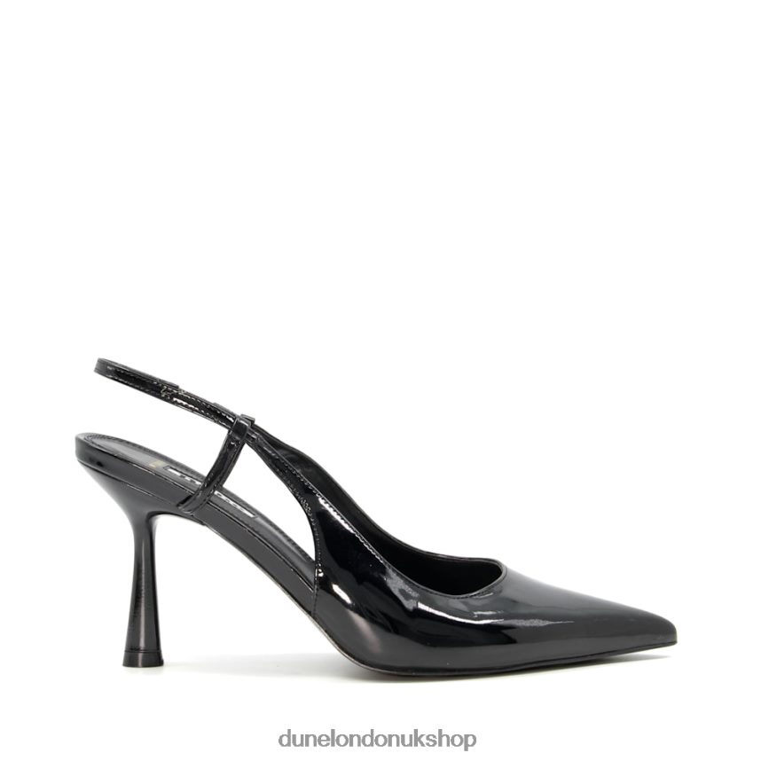 Wide Fit Sling-Back Heeled Court Shoes Women N4BBPB496 Dune London Cabanna Black