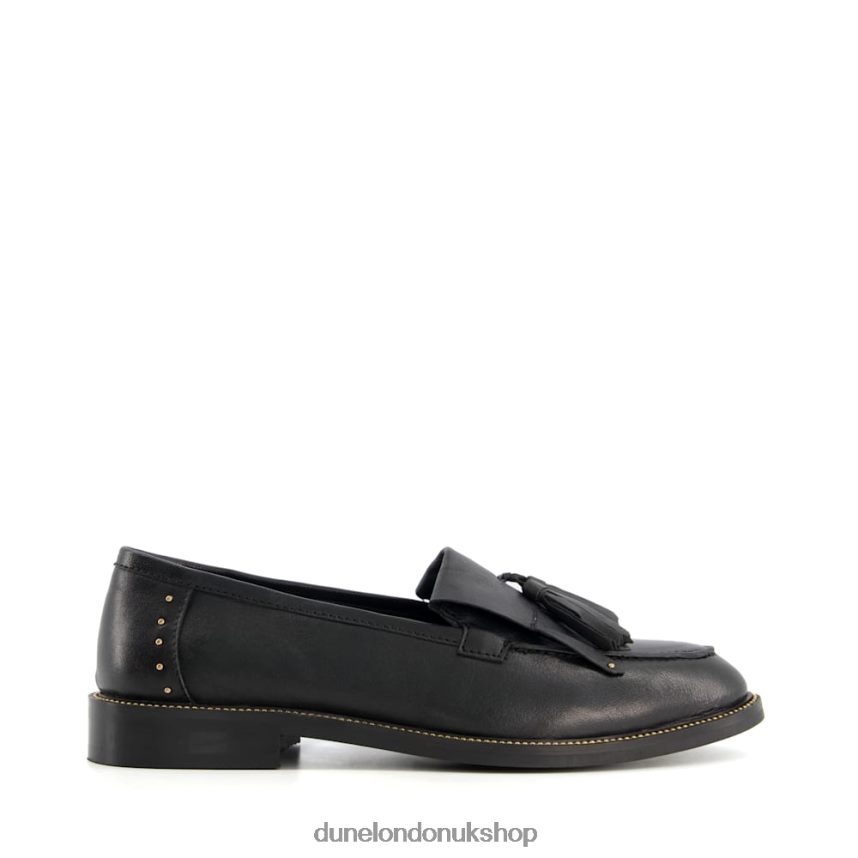 Apron Tassel Loafers Women N4BBPB616 Dune London Glendas Black