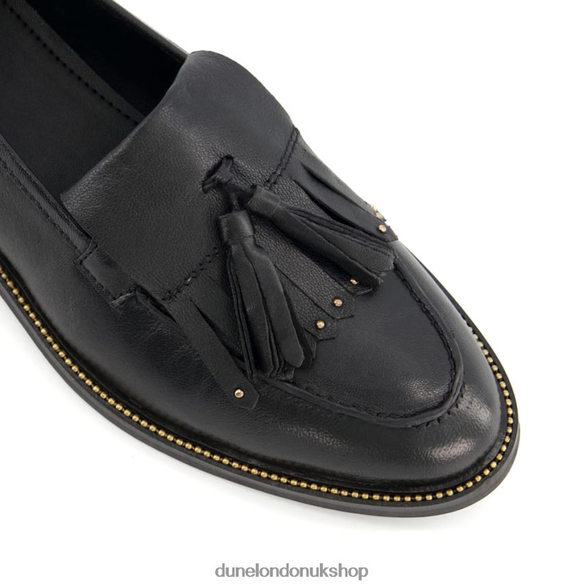 Apron Tassel Loafers Women N4BBPB616 Dune London Glendas Black