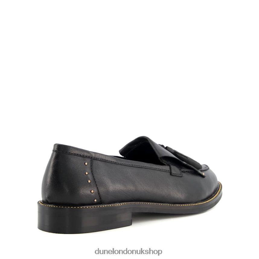 Apron Tassel Loafers Women N4BBPB616 Dune London Glendas Black