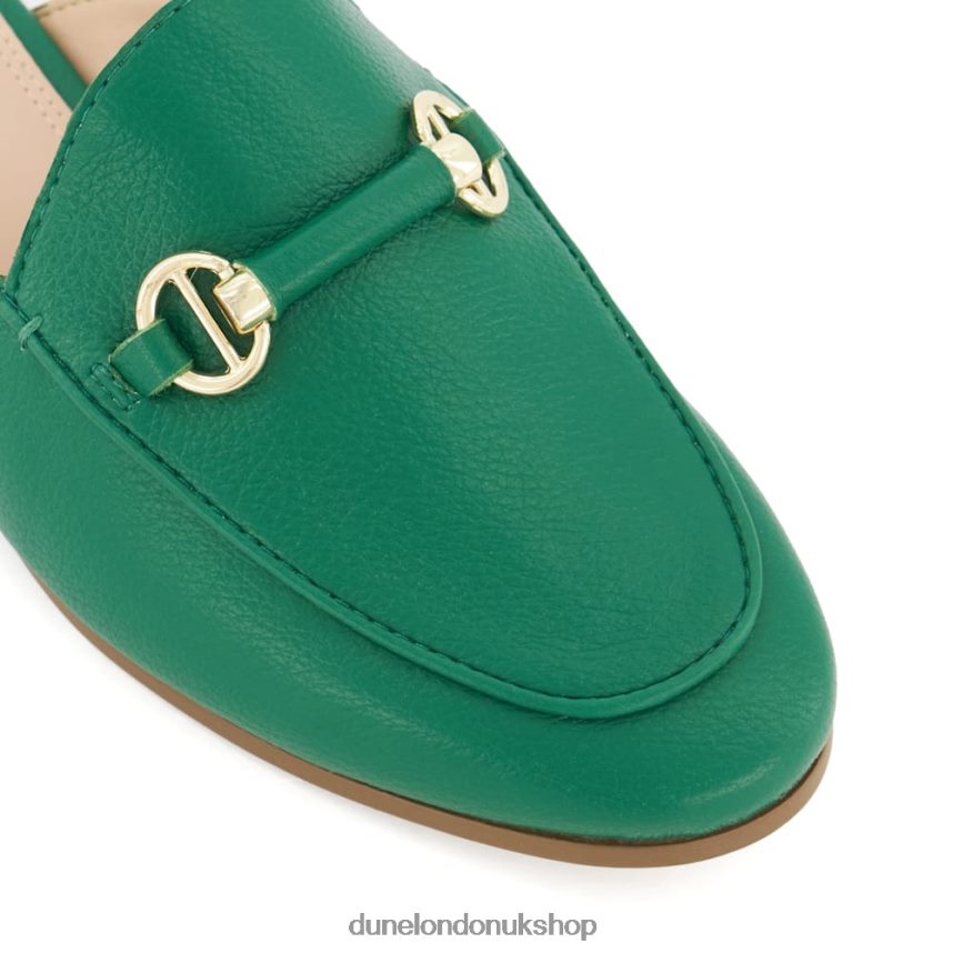 Backless Snaffle-Trim Loafers Women N4BBPB415 Dune London Genuine Green