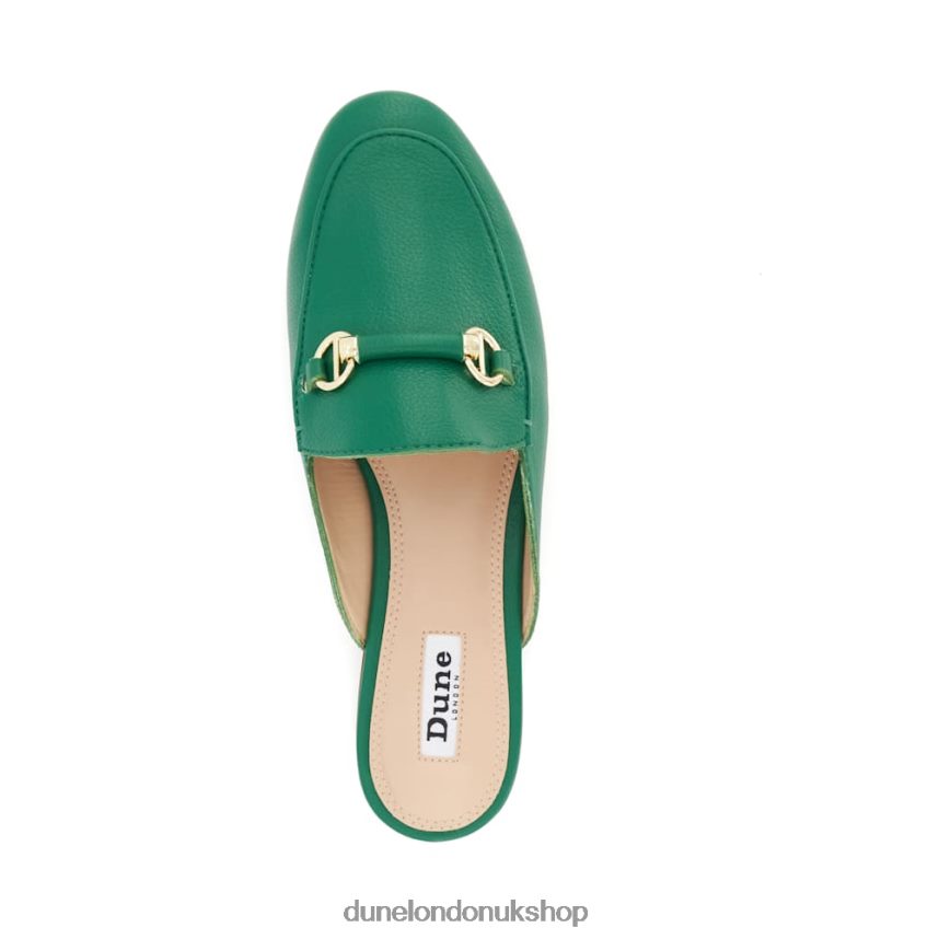 Backless Snaffle-Trim Loafers Women N4BBPB415 Dune London Genuine Green