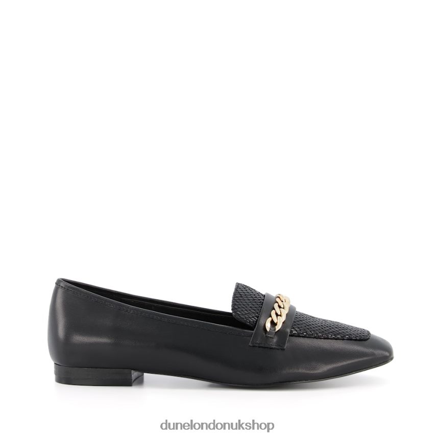 Chain Trim Loafer Women N4BBPB543 Dune London Glisttens Black