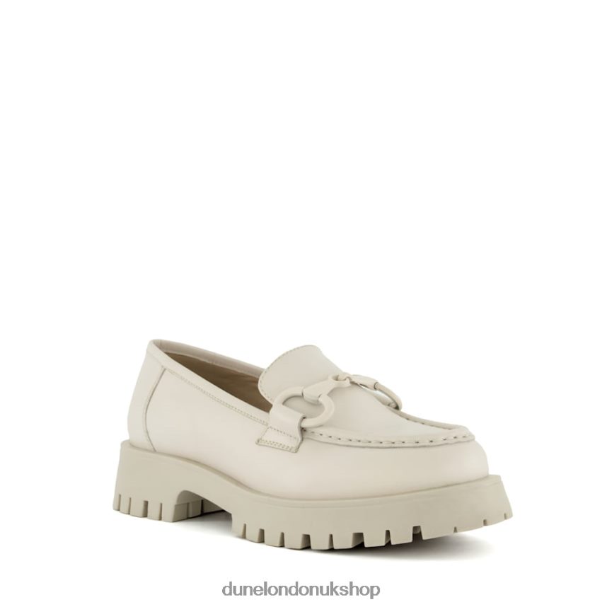 Chunky Snaffle-Trim Loafers Women N4BBPB457 Dune London Gazed Off White