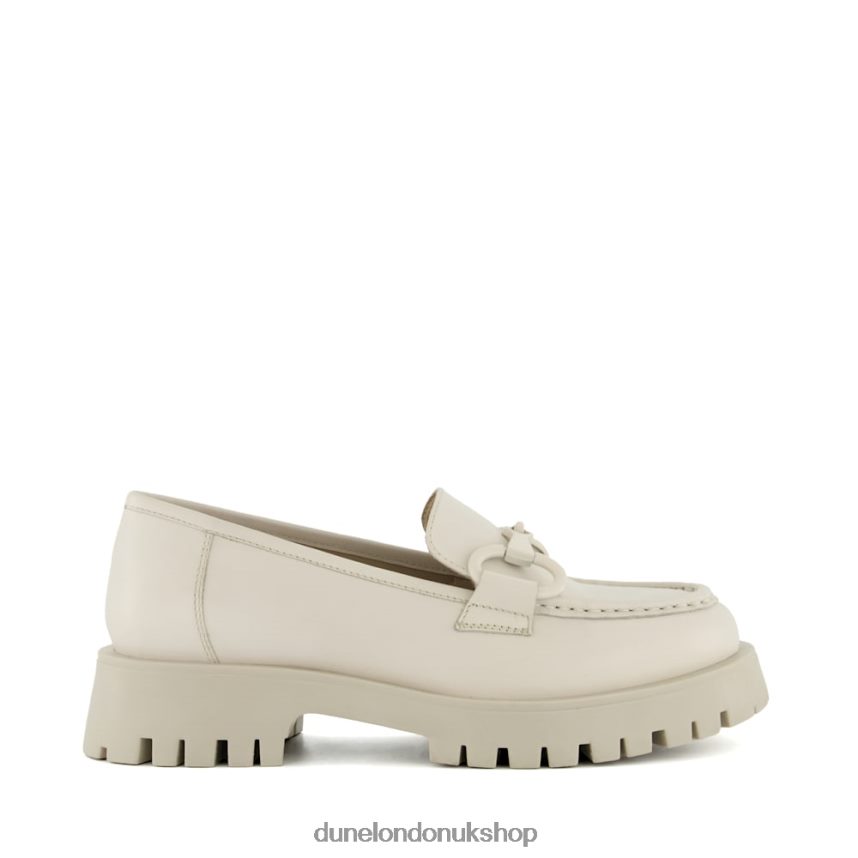 Chunky Snaffle-Trim Loafers Women N4BBPB457 Dune London Gazed Off White