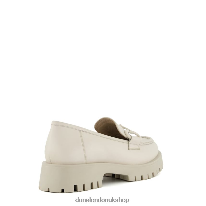 Chunky Snaffle-Trim Loafers Women N4BBPB457 Dune London Gazed Off White