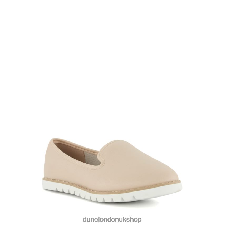 Cleated-Sole Casual Loafers Women N4BBPB93 Dune London Galleoni Ecru - Click Image to Close