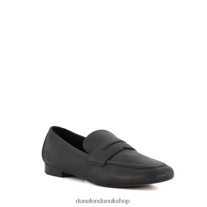 Flat Penny Loafers Women N4BBPB17 Dune London Gianetta Black