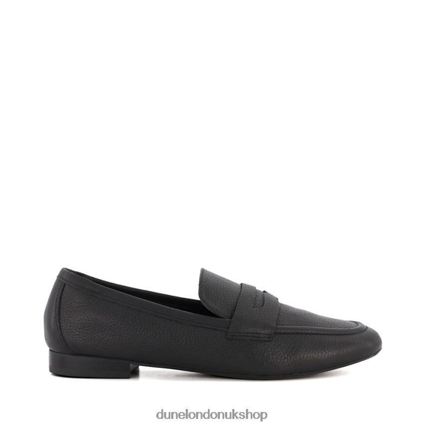 Flat Penny Loafers Women N4BBPB17 Dune London Gianetta Black