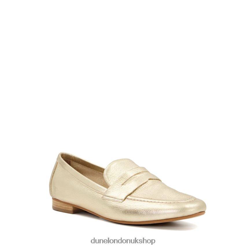 Flat Penny Loafers Women N4BBPB482 Dune London Gianetta Gold