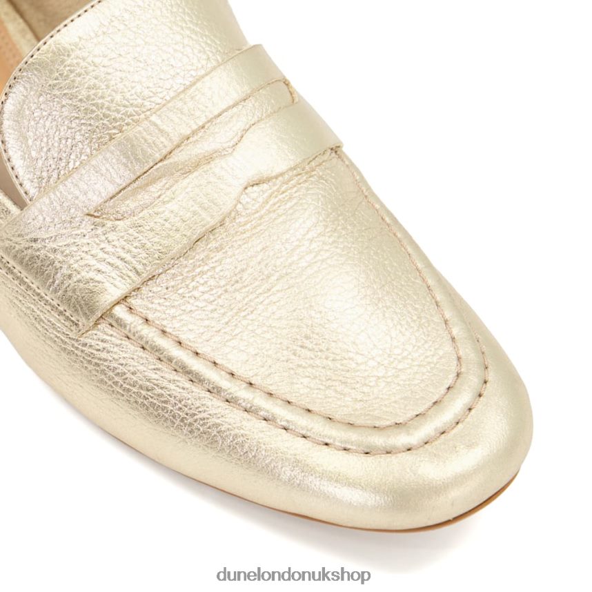 Flat Penny Loafers Women N4BBPB482 Dune London Gianetta Gold