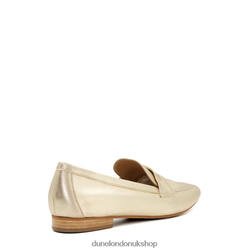 Flat Penny Loafers Women N4BBPB482 Dune London Gianetta Gold