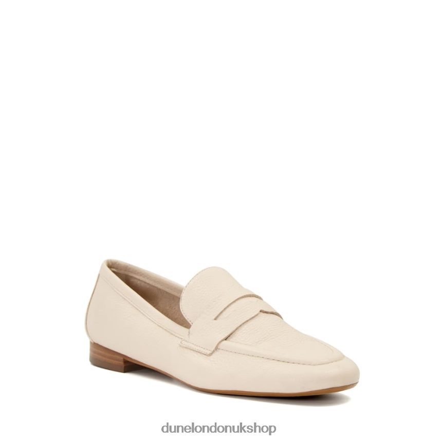 Flat Penny Loafers Women N4BBPB589 Dune London Gianetta Ecru