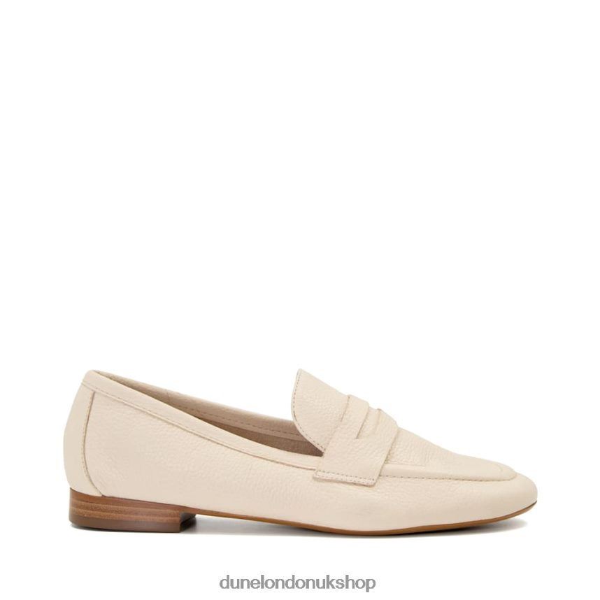 Flat Penny Loafers Women N4BBPB589 Dune London Gianetta Ecru