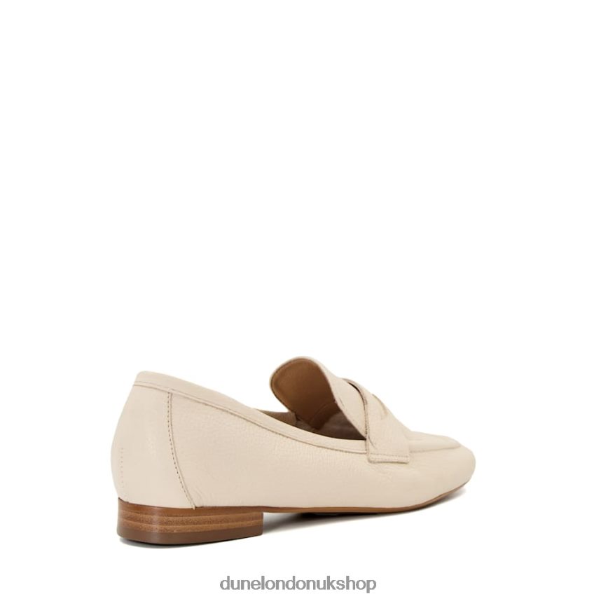 Flat Penny Loafers Women N4BBPB589 Dune London Gianetta Ecru