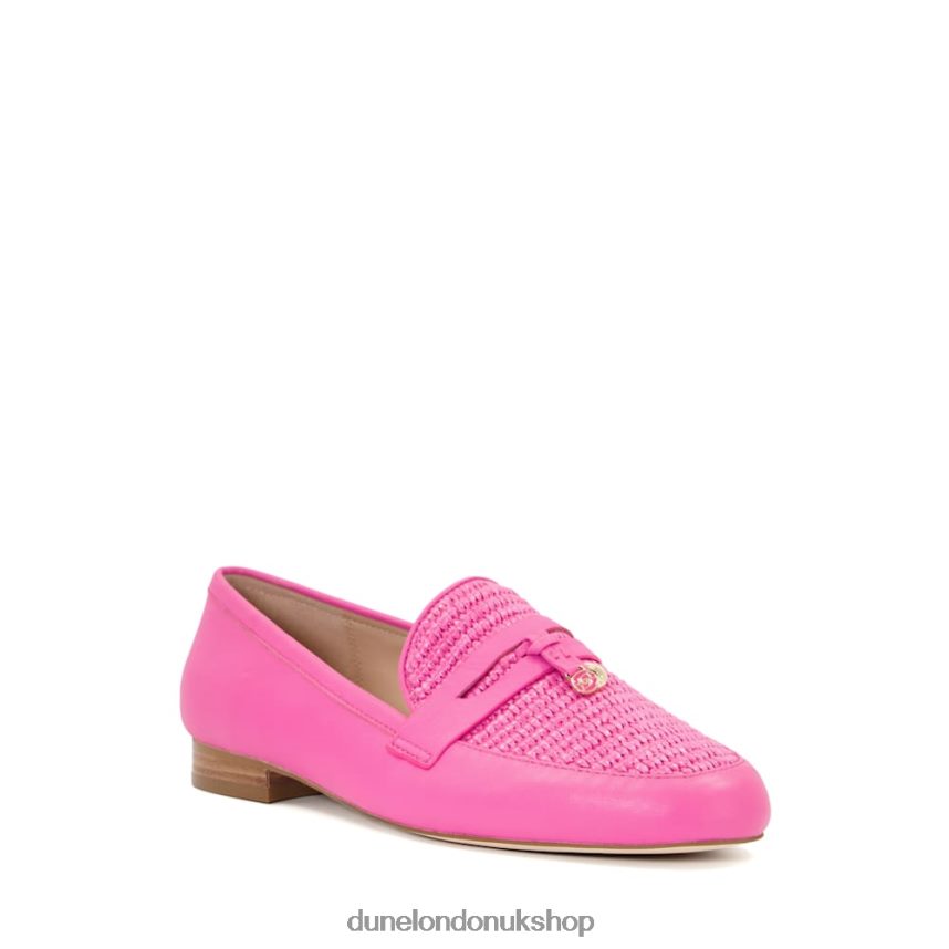 Laser-Cut Penny Loafers Women N4BBPB111 Dune London Gallivant Pink