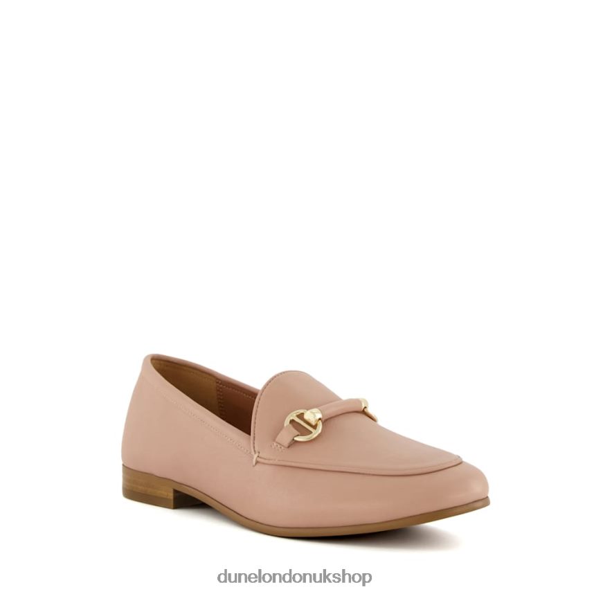 Metal-Trim-Snaffle Loafers Women N4BBPB113 Dune London Grandeur Blush