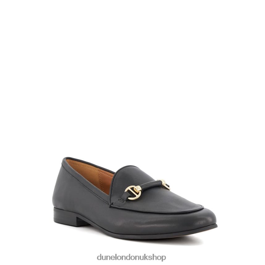 Metal-Trim-Snaffle Loafers Women N4BBPB115 Dune London Grandeur Black