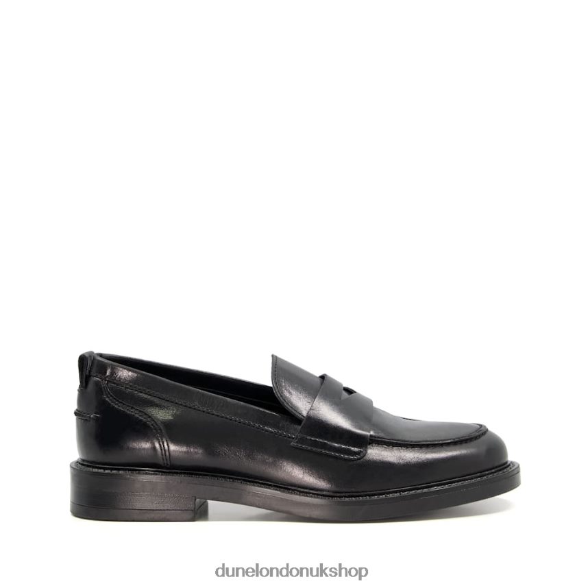 Minimalist Penny Loafers Women N4BBPB324 Dune London Geeno Black