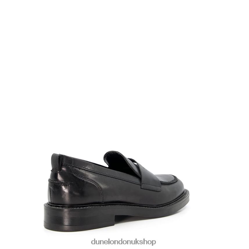 Minimalist Penny Loafers Women N4BBPB324 Dune London Geeno Black