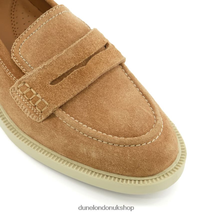 Penny-Trim Loafers Women N4BBPB167 Dune London Gazelles Camel