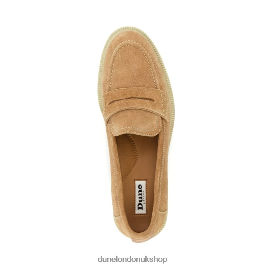 Penny-Trim Loafers Women N4BBPB167 Dune London Gazelles Camel