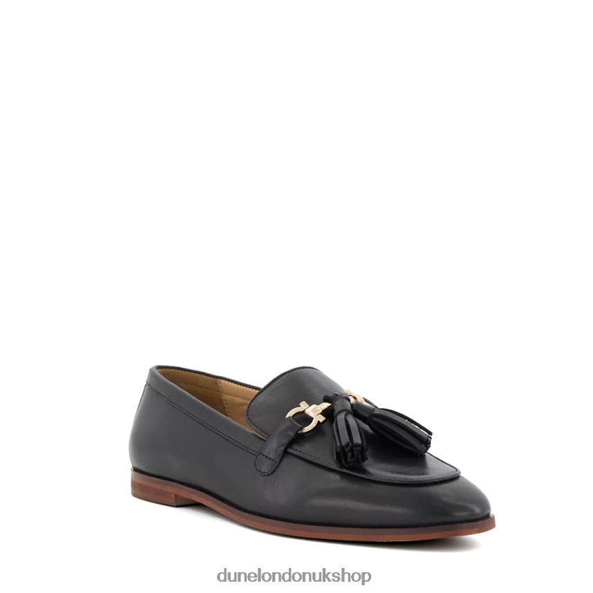 Snaffle-And-Tassel-Trim Loafers Women N4BBPB419 Dune London Giada Black