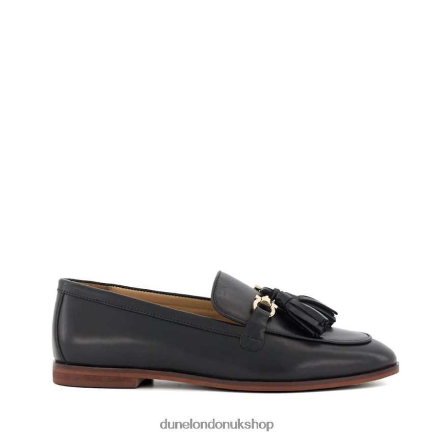 Snaffle-And-Tassel-Trim Loafers Women N4BBPB419 Dune London Giada Black