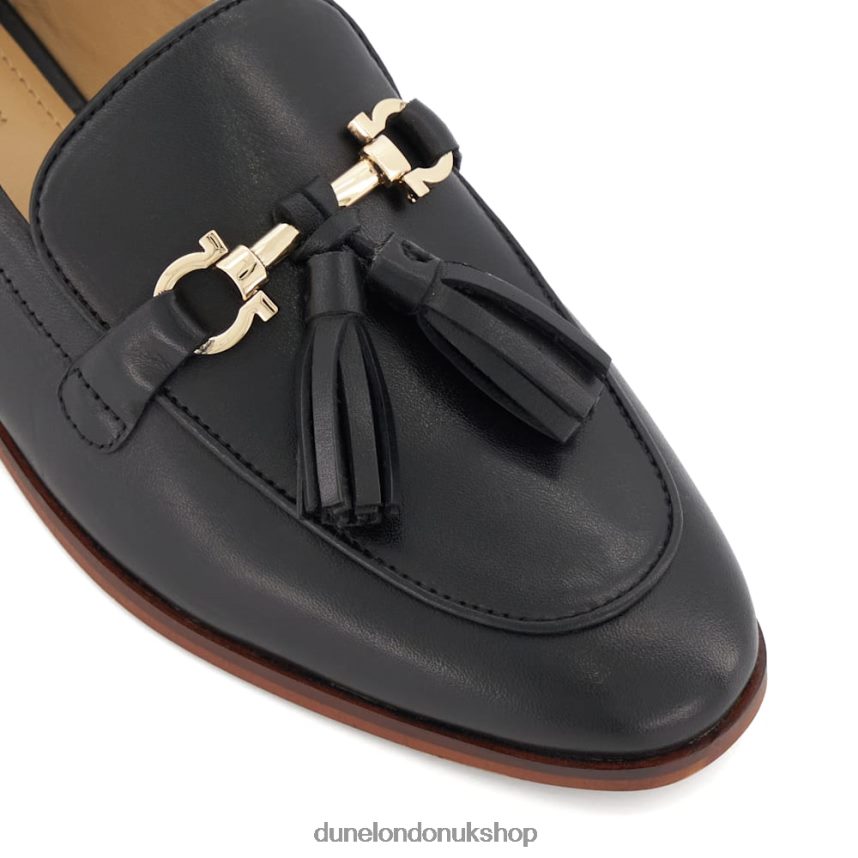 Snaffle-And-Tassel-Trim Loafers Women N4BBPB419 Dune London Giada Black