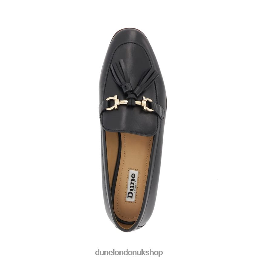 Snaffle-And-Tassel-Trim Loafers Women N4BBPB419 Dune London Giada Black