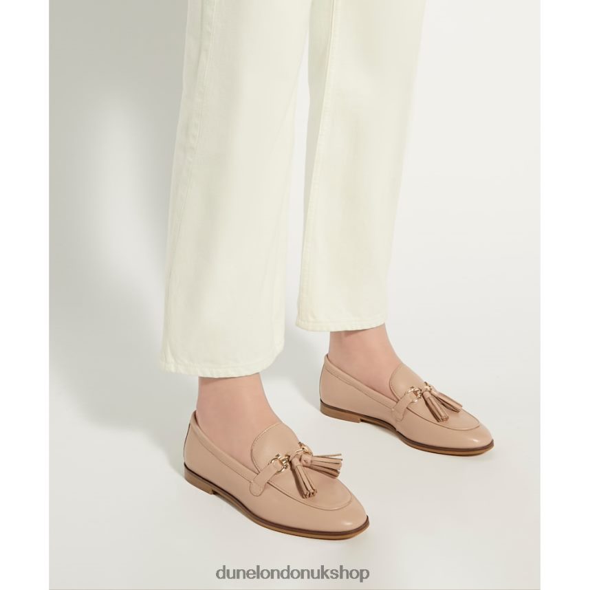 Snaffle-Tassel-Trim Loafers Women N4BBPB412 Dune London Giada Blush