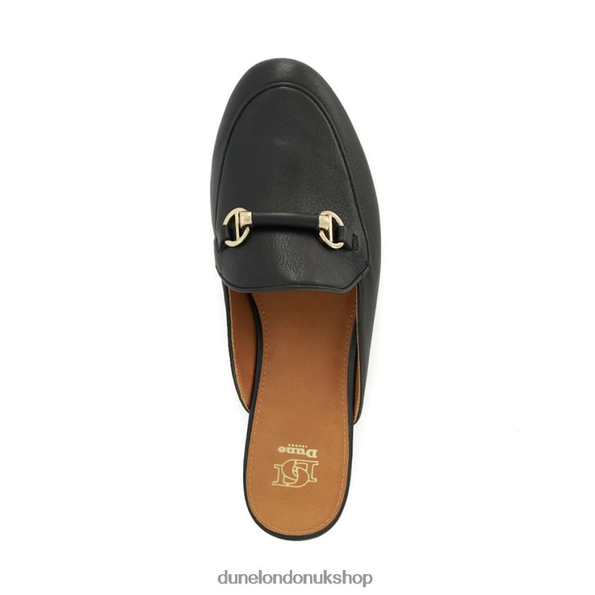 Snaffle-Trim Backless Loafer Women N4BBPB116 Dune London Glowed Black