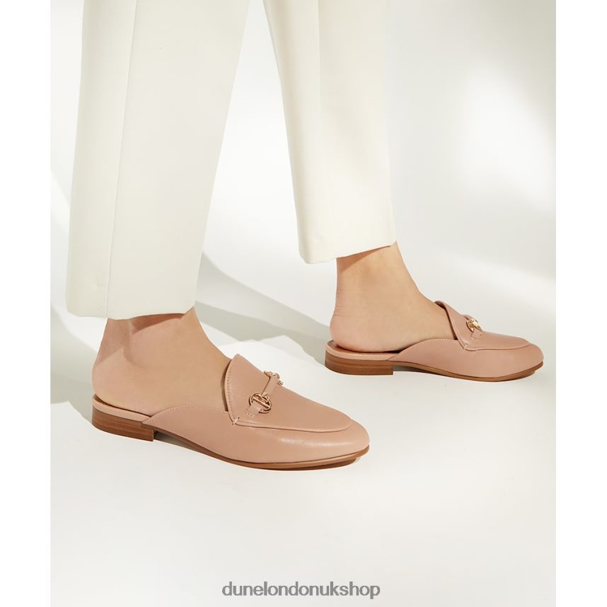 Snaffle-Trim Backless Loafer Women N4BBPB432 Dune London Glowed Blush