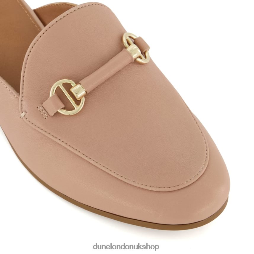 Snaffle-Trim Backless Loafer Women N4BBPB432 Dune London Glowed Blush