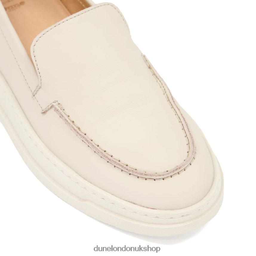 Wedge-Heel Loafers Women N4BBPB553 Dune London Generate Off White