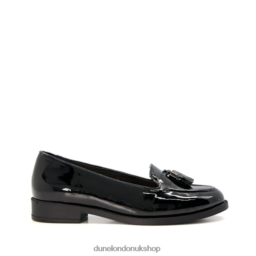 Wide Fit Tassel-Trim Loafers Women N4BBPB557 Dune London Global Black