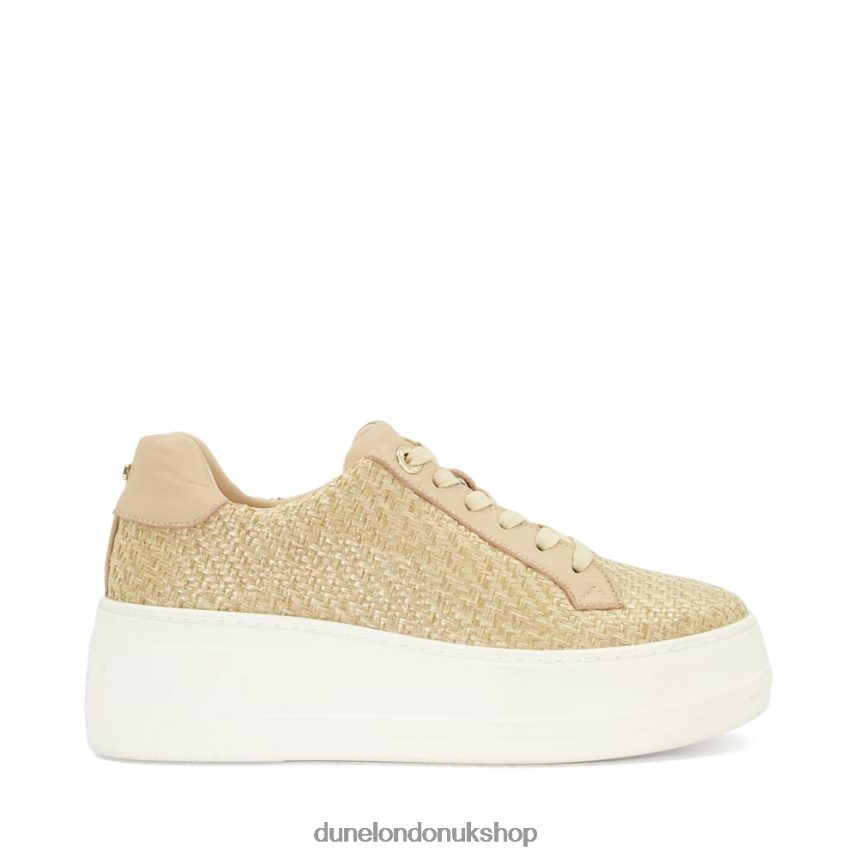 Lace-Up Flatform Trainers Women N4BBPB552 Dune London Episode Natural