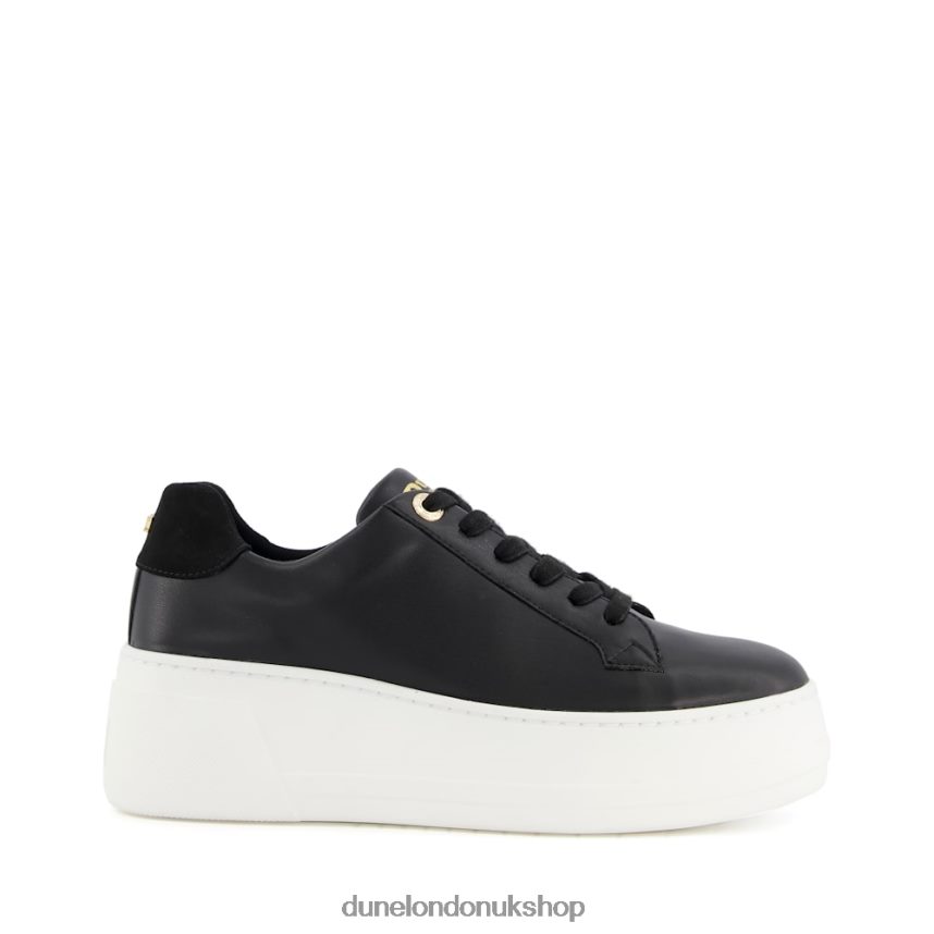 Lace-Up Flatform Trainers Women N4BBPB602 Dune London Episode Black