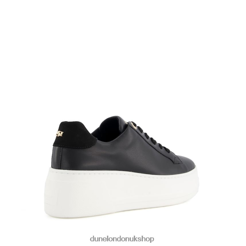 Lace-Up Flatform Trainers Women N4BBPB602 Dune London Episode Black